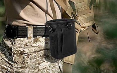 Tactical Molle Drawstring Magazine Dump Pouch (Black, Green, Camo, Tan) - $10.95 (Free S/H over $25)