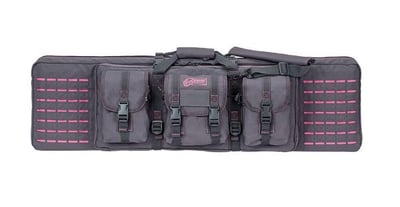 Voodoo Tactical 42" Padded Weapons Case With Die Cut MOLLE Gray with Pink Stitching - $99.95