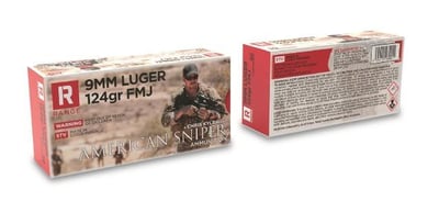 American Sniper Range, 9mm, FMJ, 124 Grain, 500 Rounds - $132.99 (Buyer’s Club price shown - all club orders over $49 ship FREE)