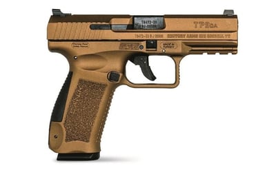 Century Arms Canik TP9DA 9mm 4.07" Barrel Burnt Bronze 18+1 Rounds - $331.99 after code "ULTIMATE20" (Buyer’s Club price shown - all club orders over $49 ship FREE)
