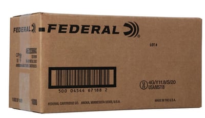 Federal Ammo 223 Rem 55Gr Metal Case 1000rd - $559.99