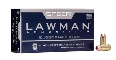 Speer Lawman .40 S&W 165gr TMJ 50 Rounds - $20.99