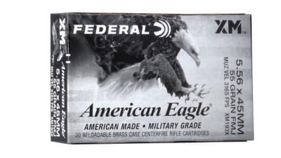 Federal American Eagle 5.56x45mm 55gr FMJBT 20-Rounds - $11.49