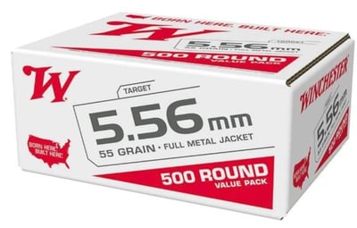 Winchester 5.56mm USA White Box 55gr FMJ 1000 rounds - $560 (Free S/H)