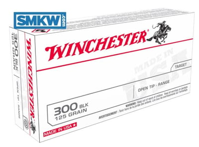 Winchester USA Ammo 300 Blackout 125 Grain FMJ 200 Round Case - $199.99