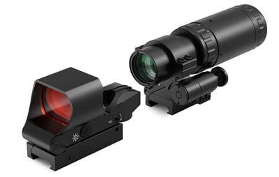 Feyachi M37 1.5X - 5X Red Dot Magnifier with RS-30 Reflex Sight Combo Kit, Multiple Reticle System Built-in Flip Mount Combo - $144.99 (Free S/H over $25)