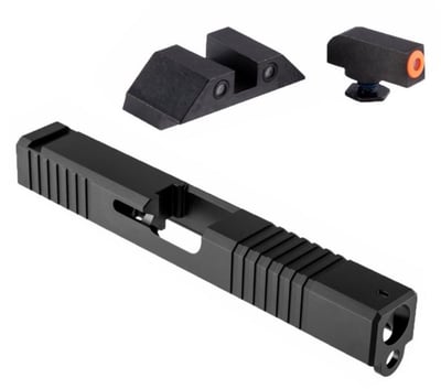 BROWNELLS - Glock 17 G3 compatible Slide & Org Front/Blk Square Rear Tirtium Sights - $259.99 (Free S/H over $99)