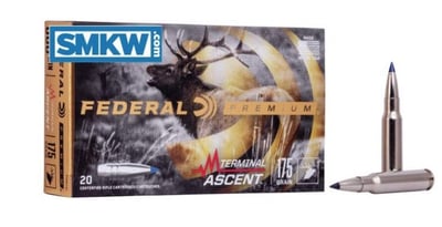 Federal Terminal Ascent Ammo 308 Win 175 Grain Polymer Tip 20 Rounds - $32.99