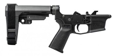 Aero Precision EPC-9 Pistol Complete Lower Receiver w/ MOE Grip and SBA3 Brace Anodized Black - $365.49 