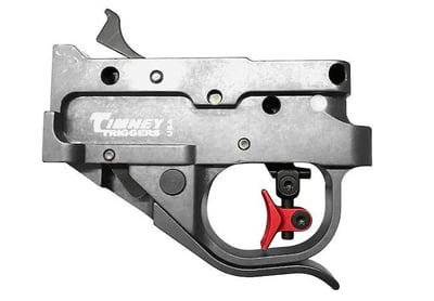 Timney Calvin Elite Adjustable Trigger Guard Assembly Ruger 10/22 2-3/4 lb Aluminum Red Trigger - $241.79