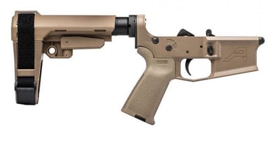 Aero Precision M4E1 Pistol Complete Lower Receiver with MOE Grip & SB Tactical SBA3 Brace - $239.99 