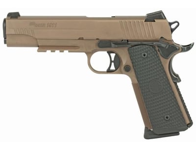 SIG Sauer 1911 Emperor Scorpion .45 ACP 5" Barrel 8 Rounds SIGLite Sights/SIG Rail Custom G10 Grips Stainless Steel Slide/Frame PVD FDE Finish - $1299.99  ($10 S/H on Firearms)