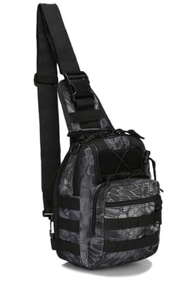 LBlanco Tactical Shoulder Sling Bag Small Outdoor Chest Pack (Black, Camo, FDE, Python) - $16.4 (Free S/H over $25)