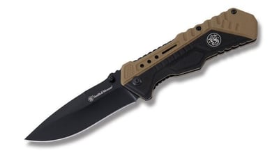Smith & Wesson Black and Tan Assisted Folder - $6.88 (Free S/H over $75, excl. ammo)