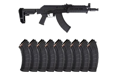 PSA AK-P GF3 MOE SBA3 Pistol, Black With 10 Magazines - $899.99 + Free Shipping 