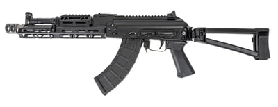 PSA AK-104 7.62x39 12.5" 30-Rds Triangle Side Folding Pistol with JL Billet Rail, Picatinny Railed Dust Cover, Soviet Arms Grip, and SA-2 Muzzle Brake - $1199.99 