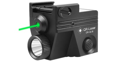 QR-Laser 500 Lumens USB Rechargeable Flashlight with Green Beam Combo Picatinny Strobe Function - $31.79 (Free S/H over $25)