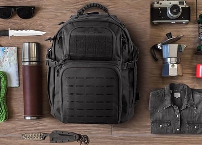 WINCENT Large Military 3 Day Tactical Backpack Molle 45L Black - $29.99 (Free S/H over $25)