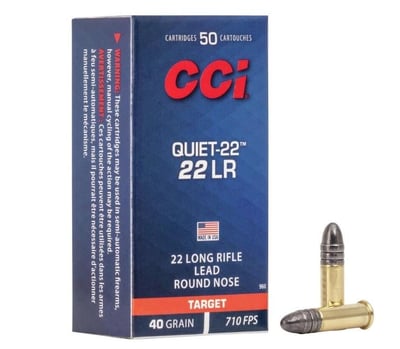 CCI 22 LR 40Gr Quiet-22 710 FPS LRN 50rd - $4.52