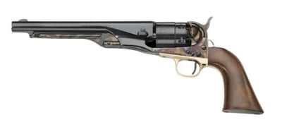 Pietta 1860 Army Black Powder Revolver 44 Caliber 8" Barrel Steel Frame Blue - $365.49