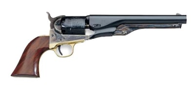 Uberti 1861 Navy Steel Black Powder Revolver 36 Caliber 7.5" Barrel Brass Frame Blue - $359.99 