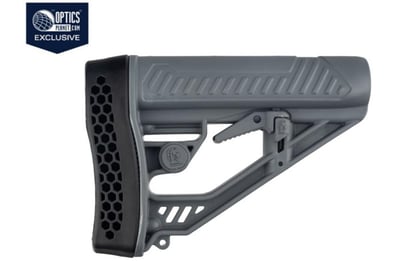 OpticsPlanet Exclusive Adaptive Tactical EX Performance Adjustable M4-Style Stock for AR15/AR10 Carbines, Grey - $30.51 (Free S/H over $49 + Get 2% back from your order in OP Bucks)