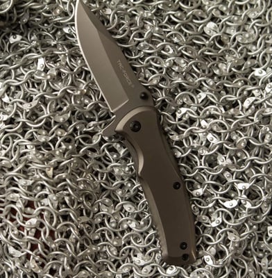 TF-848-MC Tac Force TF-848 Spring Assist Folding Knife, Grey Titanium Straight Edge Blade, Grey Handle, 3.5" Closed - $3.49 (Free S/H over $25)