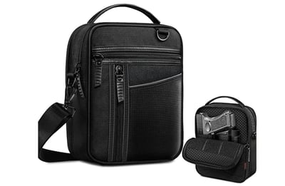FINPAC Pistol Bag Carry Gun Holster, Shoulder Bag Black - $26.99 (Free S/H over $25)