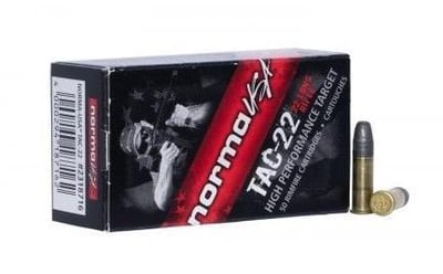 Norma TAC-22 22 Long Rifle Ammo 40gr LRN, 500rds - $32.99 + Free Shipping 2+