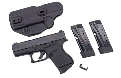 GLOCK Blue Label 43 Night Sights FREE LAG Tactical Liberator MKII Ambi Holster 2 Shield Arms Z9 Mags & 1 Mag Release - $500 