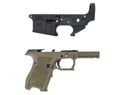 PSA AR-15 Stripped Lower Receiver & Sniper Green PSA Dagger Compact Polymer Frame - $99.99 