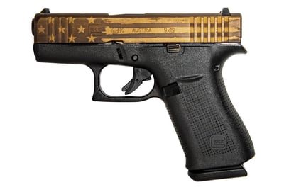 Glock 43X 9mm, 3.2" Barrel, Fixed Sights, Elite Bronze Battle Flag Cerakote, 10rd - $577.29 after code "WELCOME20"
