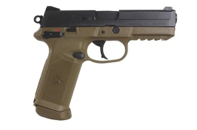 FN FNX-45 45 ACP 4.5" Flat Dark Earth, Black Slide, Combat Sights, 15 Round - $649.99 (add to cart price) (Free S/H on Firearms)