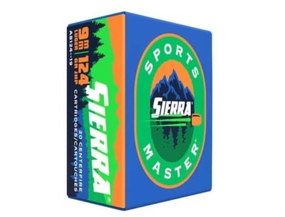 Sierra Sports Master 9mm 124 Gr JHP, 200rds - $79.9