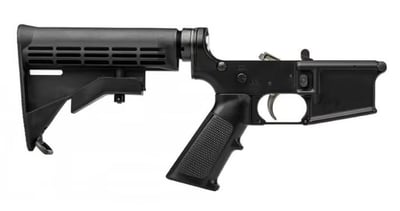 Aero Precision AR15 Carbine Complete Lower with Nickel Boron Trigger, A2 Grip & M4 Stock Anodized Black - $219.99