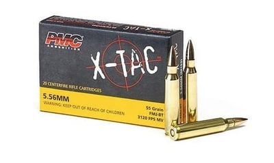 1000rds of PMC X-TAC 5.56 NATO Ammo 55 Grain FMJBT (50 Boxes of 20rds) - $419.5 