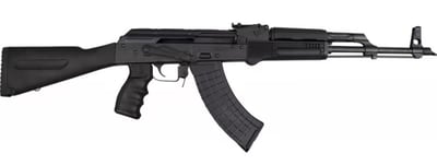Pioneer Arms Forged Series AK-47 Sporter Rifle, Black Polymer Stock, 7.62x39, S/A, 2-30 Rd Mags, Polish Mfg, Minor Cosmetic Blem - $549.99 