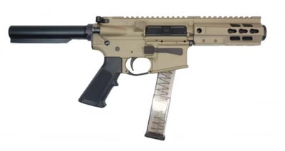 Brigade MFG BM-9 Forged 9mm AR Pistol 5.5" Barrel 5" U-Rail, FDE Cerakote Finish, W / One High-Capacity Glock Compatible Magazine - $699.99