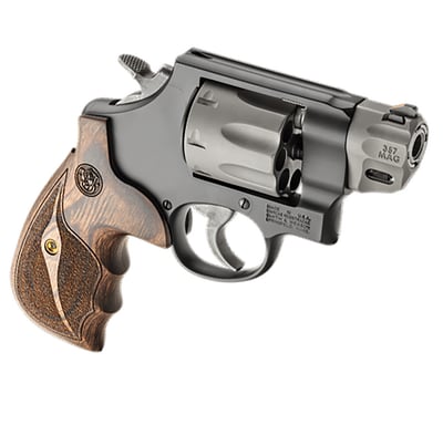 SALE PRICE Smith & Wesson 170245 Model 327 Performance Center 357 Mag 2" Titanium/Stainless Barrel, 8rd Titanium Cylinder, Black Scandium Alloy N-Frame, Wood Grip - $1469 