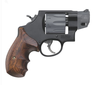 Smith & Wesson Model 327 Performance Center 357 Mag 2" Titanium/Stainless Barrel, 8rd Titanium Cylinder, Black Scandium Alloy N-Frame, Wood Grip - $1429 NO SALES TAX, NO FEES