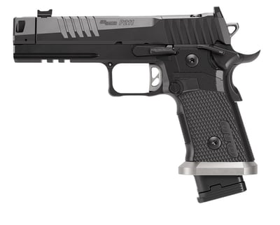 NEW HOT ITEM Sig Sauer 211F9GTO10 P211 GTO Full Size 9mm Luger 10+1 4.40" Black Bull Barrel w/MACH3D Compensator, Black Nitron Stainless Steel Optic Ready/Serrated Slide, Black Nitron Stainless Steel Frame w/Picatinny Rail, G10 Grip Panels Grip - $2299.99