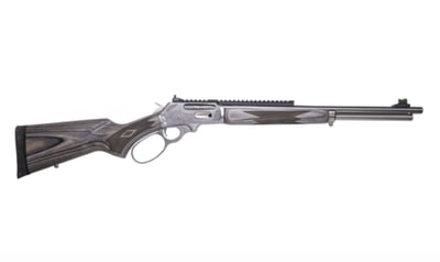 Collectible only 300 made CNCMAR3030 Marlin 1894 Whitetail Deer 30-30 Win 6+1 19" Polished Threaded Barrel, Polished Engraved w/Whitetail Deer Stainless Steel Receiver w/Picatinny Rail Receiver, Gray Fixed Laminate Stock - $1809