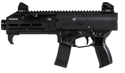 CZ-USA 91431 Scorpion 3+ 9mm Luger 20+1 7.80" Black Threaded Barrel, M-LOK Handguard, Picatinny Rail, Black Polymer Grip, Ambidextrous - $1349