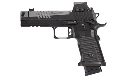 Sig Sauer 211F9GTOBRXSL P211 GTO w/Optic Full Size 9mm Luger 23+1 4.40" Black Bull Barrel w/MACH3D Compensator, Black Nitron Stainless Steel Optic Ready/Serrated Slide, Black Nitron SS Frame w/Picatinny Rail, G10 Grip Panels Grip, ROMEOX Pro - $2559