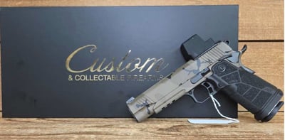 Kimber 1911 CNCDMCWAR DS Warrior w/Optic Exclusive 9mm 13+1 5" Stainless Steel Serrated w/Optic Slide Desert Multicam Stainless Steel Frame w/Picatinny Rail Carbon Fiber Grip Vortex Viper 3 MOA Red Dot - $1637.45