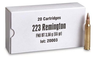 PPU .223 (5.56x45mm) FMJBT 55 Grain 1000 Rounds - $370.49 (Buyer’s Club price shown - all club orders over $49 ship FREE)