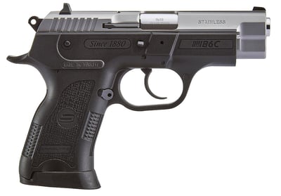 SAR USA B6C Stainless 9mm 3.8" Barrel 13-Rounds 3-Dot Contrast Sights - $336.99 ($9.99 S/H on Firearms / $12.99 Flat Rate S/H on ammo)