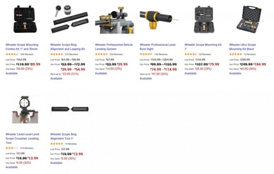All Wheeler Scope Mounting Tools on Sale