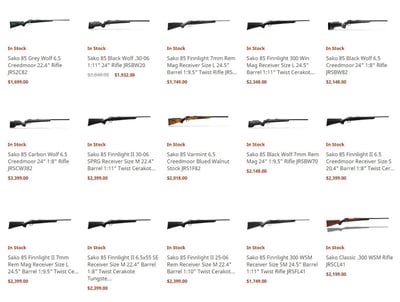 Sako 85 Rifles on Sale