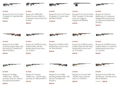 Bergara B-14 Rifles on Sale